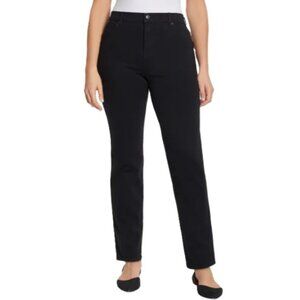 Gloria Vanderbilt Women's Amanda Stretch Denim Jean - Tapered leg - Black